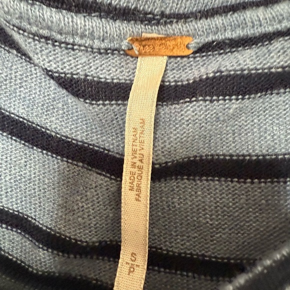 FREE PEOPLE Between The Lines Tunic Top Dress Striped Small Linen Blend. 1496 - Picture 5 of 6